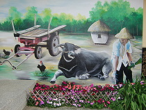 台南柳營老牛的家門口彩繪